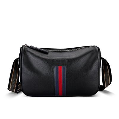 New Trendy Men's Bag, Genuine Leather, Men's Shoulder Bag, Fashionable and Casual Crossbody Bag, Top Layer Cowhide Commuting Small Shoulder Bag