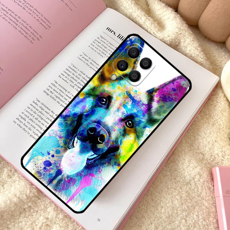 Cartoon German Shepherd Dog Case For Samsung Galaxy M31 M13 M11 M12 M14 M15 M06 M16 M36 M56 M53 M32 M52 M35 M55 M34 M54