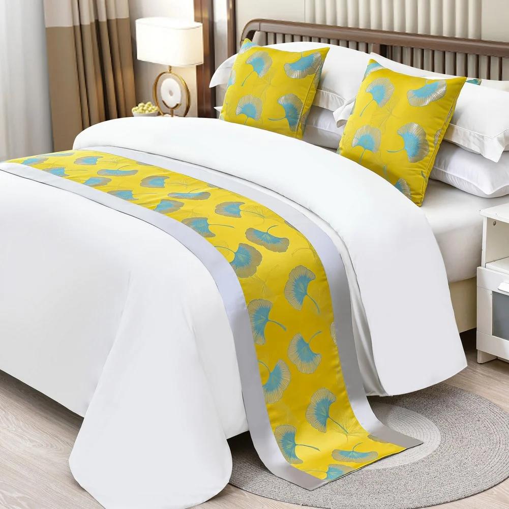 Luxury Floral Bedspreads Bed Runner Throw Bedding Single Queen King Bed Cover Towel Home Hotel Decorations