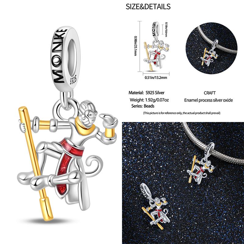 Copper Golden Charm Crown Family Tree Safety Chain Hollow Beads Fit Original Bracelets Women Jewelry Diy