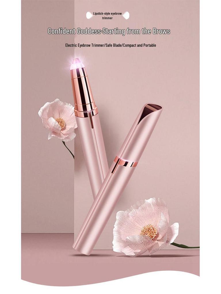 Rechargeable Electric Eyebrow Razor and Lipstick Hair Remover for Girls