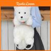White Highland West Terrier Dog Doll Backpack Cute Girl Decorated Shoulder Bags