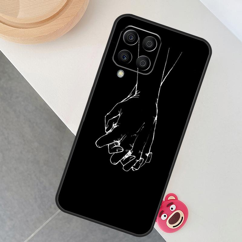Abstract Line Art Black Case For Samsung Galaxy M55 M15 M12 M13 M14 M54 M23 M16 M11 M21 M31 M20 M34 M52 M32 M36 M56 Samsung M06