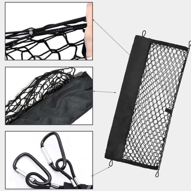 Car Truck Bed Cargo Net Rear Back Cargo Trunk Storage Organizer Luggage Net Holder For GMC Sierra Chevy Silverado 2013-2024