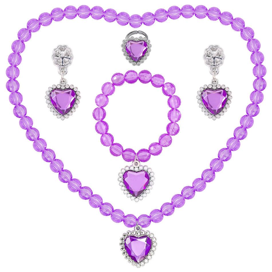 Accessori da Principessa Cosplay Gioielli per Bambini Collana Viola a Coda di Pesce Accessori