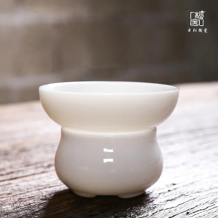 

Tea Strainer Tea Filter Ceramic Creative Filter Whiteware Filter Screen Cup Pitcher Tea Set