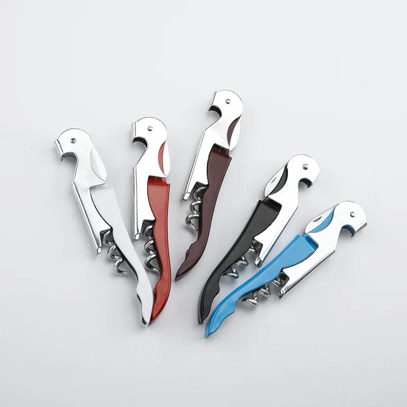 Multifunktionale 2-in-1-Flaschenöffner aus Edelstahl, Weinkorkenzieher, Korkenzieher, Bierdeckel-Entferner, Küchenhelfer, Bar-Zubehör