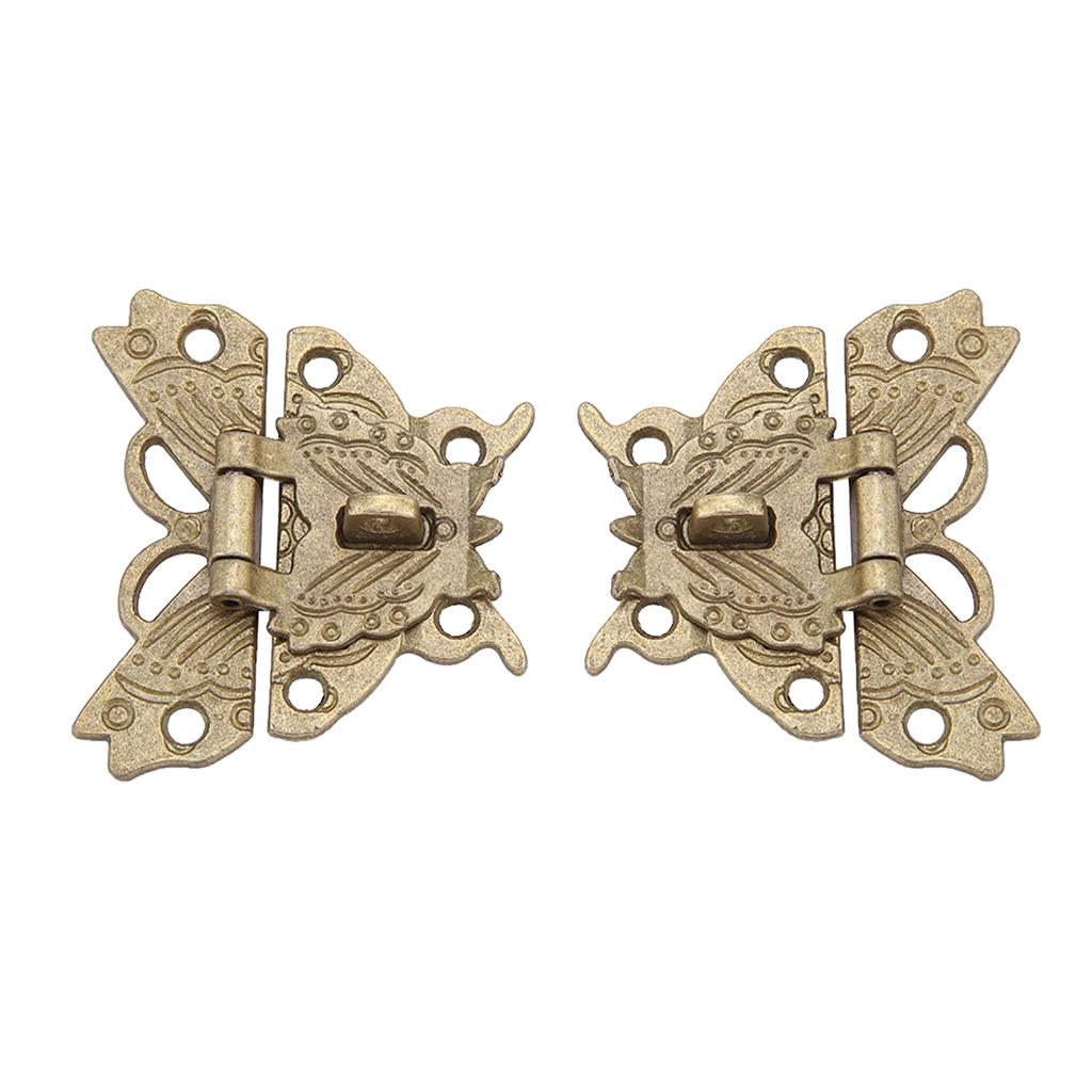 Antique Retro Vintage, Decorative   Brass   Jewelry Box Cabinet Clasp Jewellery   Hasp Pad Lock For Wooden