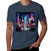 Neon Metropolis Rush TShirt Work Casual Loose Fit TShirt