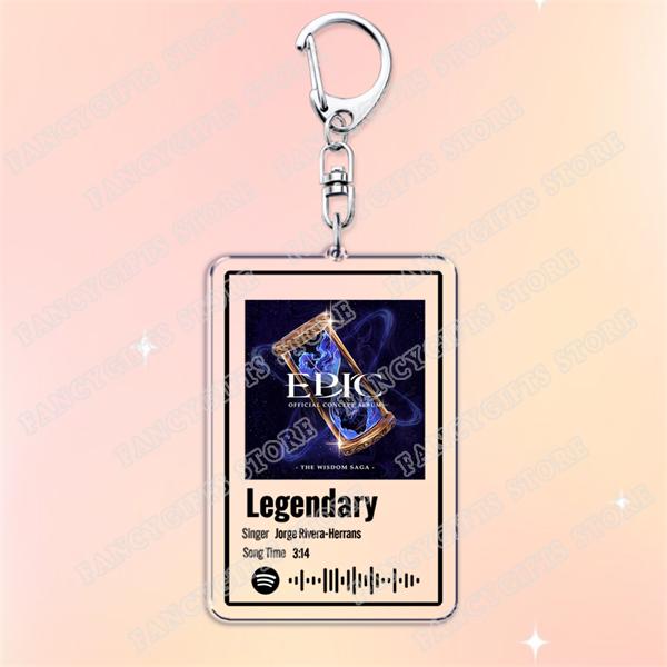 Hot Epic The Musical Songs Keychains for Women Accessories Bag Wouldn't You Like No Longer You Music Keyings Jewelry Fans Gifts