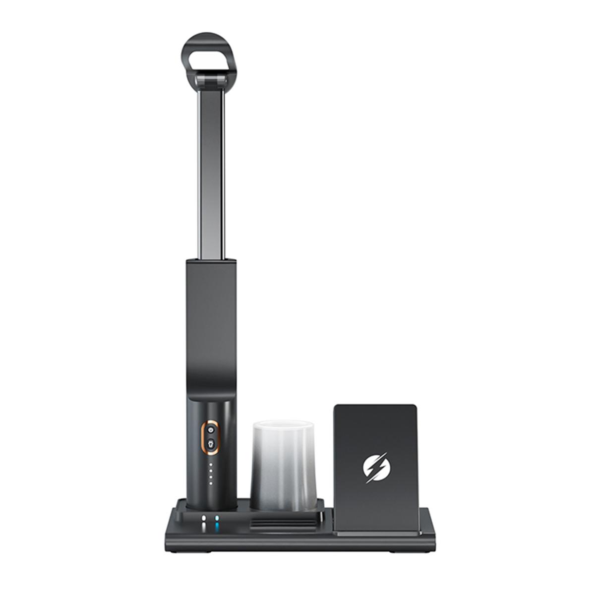

15W Fast Charging Wireless Charger Multifunctional Folding Charging Station with 3-Mode Lamp Black