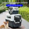 Portable Plastic Pet Carrier for Small/Medium Pets - Detachable Airline-Approved Transport Box