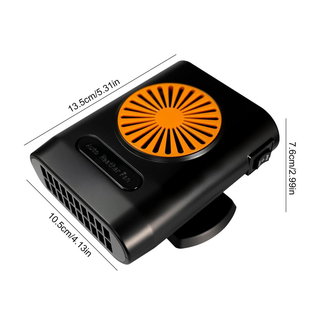 12V 200W Portable Electric Heating Fan Defogger Defroster Demister Car Defroster Windshield Heater for Car Windshield
