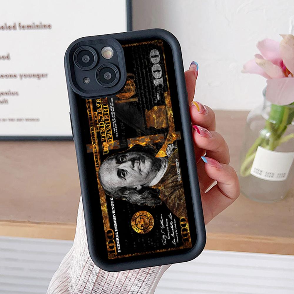 USD Dollar Thicken TPU Mobile Phone Case for iPhone 17 16 15 14 13 12 11 Air Pro Max Plus Colorful Cover