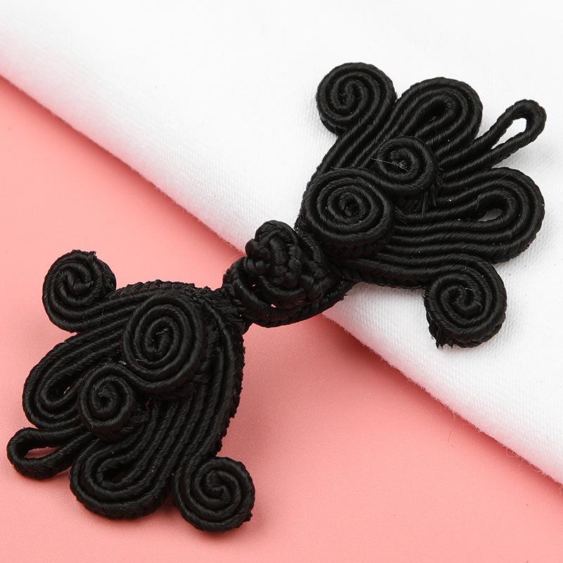 5 Paar bunte perlenbesetzte chinesische Froschverschlussknöpfe Knotenverschluss Nähen Handgefertigt Blume Handwerk DIY Cheongsam Stoffknopf