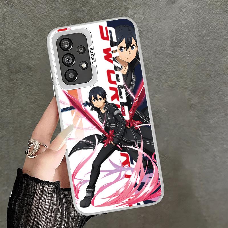 

Anime S-Sword O-Online SAO Soft Phone Case for Samsung A17 A16 A15 A14 A13 A57 A56 A55 A54 A53 A37 A36 A35 A34 A33 A26 A25 A24 A Samsung A12 5G