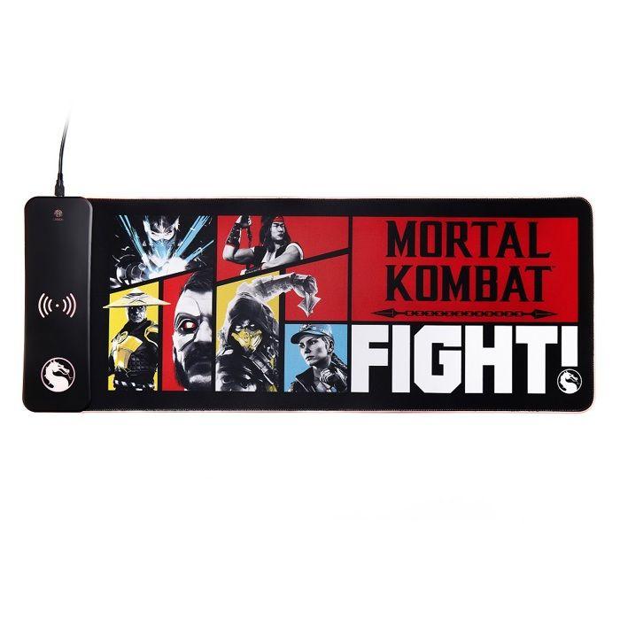 Numskull - Mortal Kombat - Tapis De Souris De Jeu XXL Et Chargeur Sans Fil