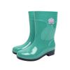 Water Shoes Velvet Cotton Women's Rain Boots Rain Shoes Anti-rubber Shoes Half Tube Water Boots Medium Tube Warm Explosion