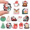 2pcs Soft Silicone Beads Christmas Tree Snowman Bell Shape Loose Beads For DIY Handmade Bracelet Earrings Jewelry Christmas Gift