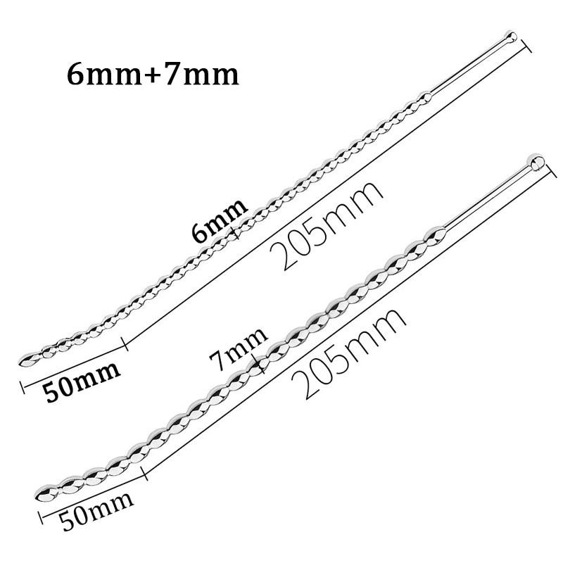 Penis Plug Metal Urethral Dilator Sounding Rod Adult Sex Toys For Men Cock Uretra Dilatation Stainless Steel Urethral Sounds