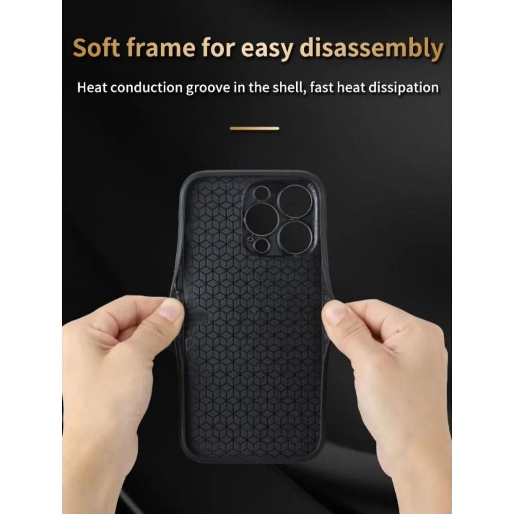 Luxury Leather Business Phone Case for iPhone 16 15 11 13 12 14 Pro Max Plus 13 12 Mini X XR XS 8 7 Plus Shockproof Soft Cover