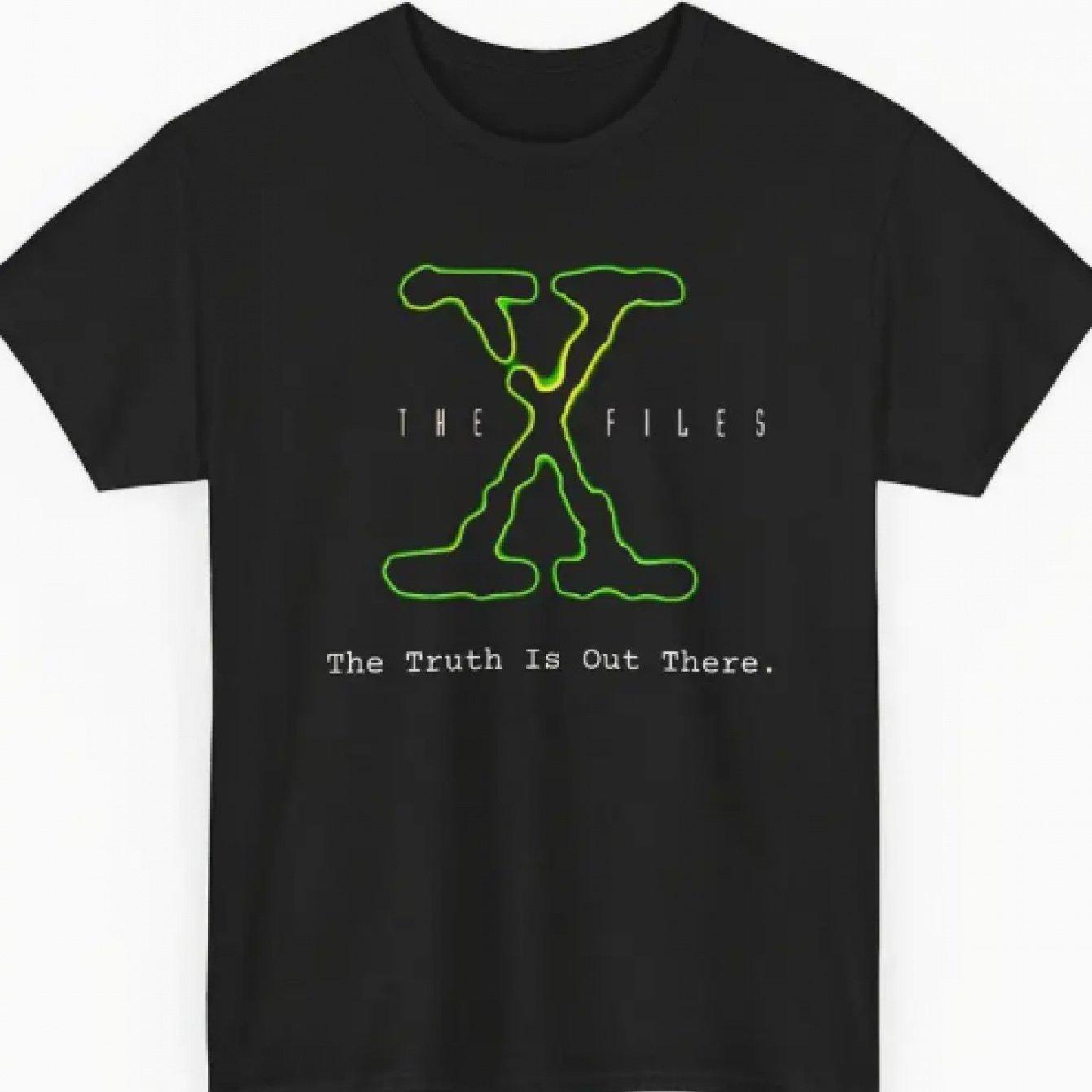 

Mens XFiles TV Drama Graphic Mens Tshirt Summer New Item Suitable for Both Men and Women Cotton Casual Tshirt S