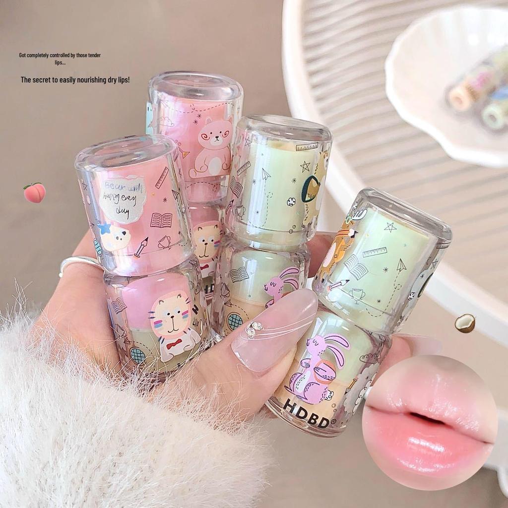 Cute Cartoon Lip Balm & Oil: Moisturizes, Nourishes, Hydrates, Exfoliates, Fades Lip Lines, Anti-Cracking for Teens