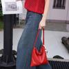 Dou Xiaozhu Nischenmode Echte Leder Eimertasche