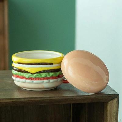 Ceramic Coffee Mug Drinking Cup Gift with Lid Cute for Drink Tea Burger