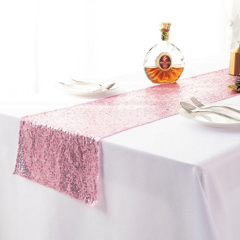 Sequin Glitter 12"x108" Table Runners Cover Sparkly Christmas Wedding Party