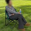 Portable Outdoor Folding Moon Chair for Camping, Beach, Fishing, and Sketching