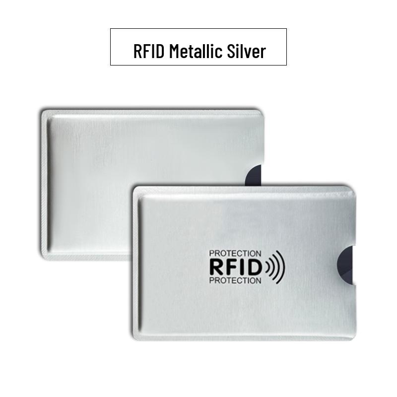 Laser Anti-Demagnetization Aluminum RFID Shield Card Holder
