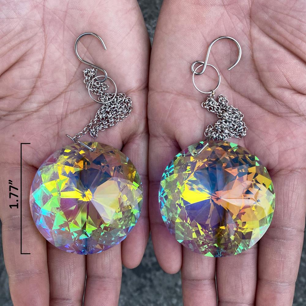 2 ks Křišťálové lapače slunce Závěsné krystaly do okna Hranolový lapač slunce na okna, Přívěsek na výrobu duhy Lapače slunce