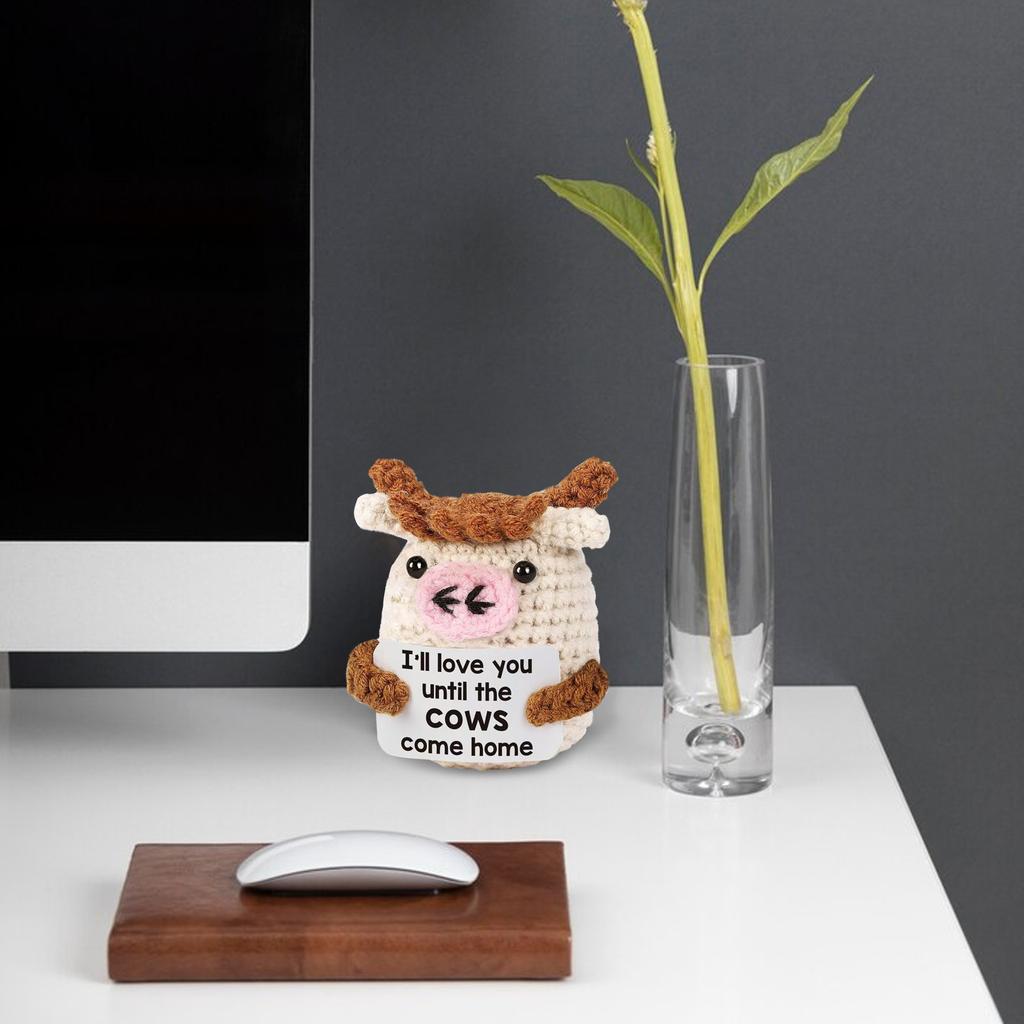 Positive Energy Expression Package Wool Knitting Emotional Inspirational Card Ornaments