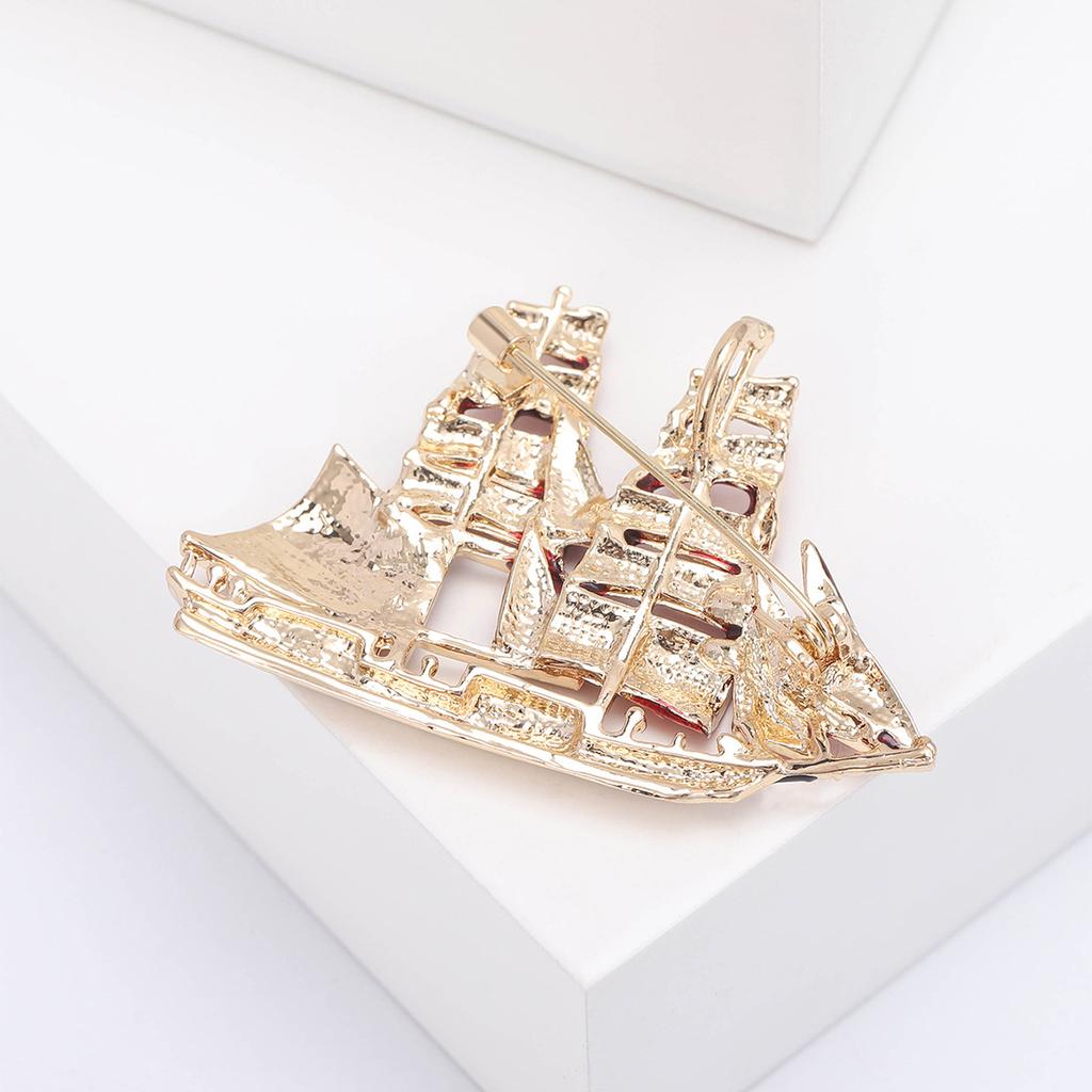 Sailboat Badge Women Enamel Boat Brooch Pins Gifts