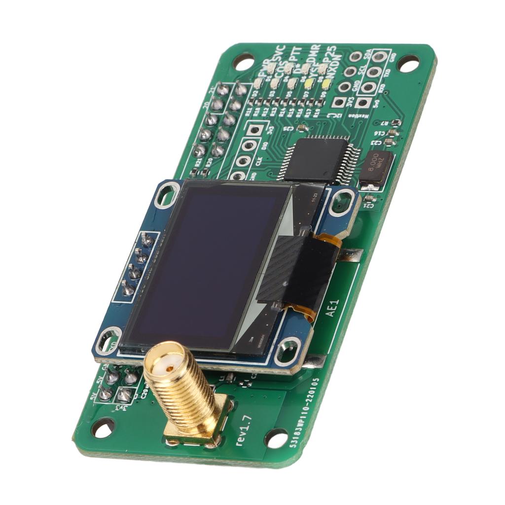 UHF VHF UV MMDVM Hotspot Module Kit SMA Interface LED Display Hotspot Board with Antenna