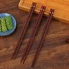 Sushi Noodles Elegant Rustic Wooden Reusable Kitchen Utensils Flatware Chopsticks Tableware