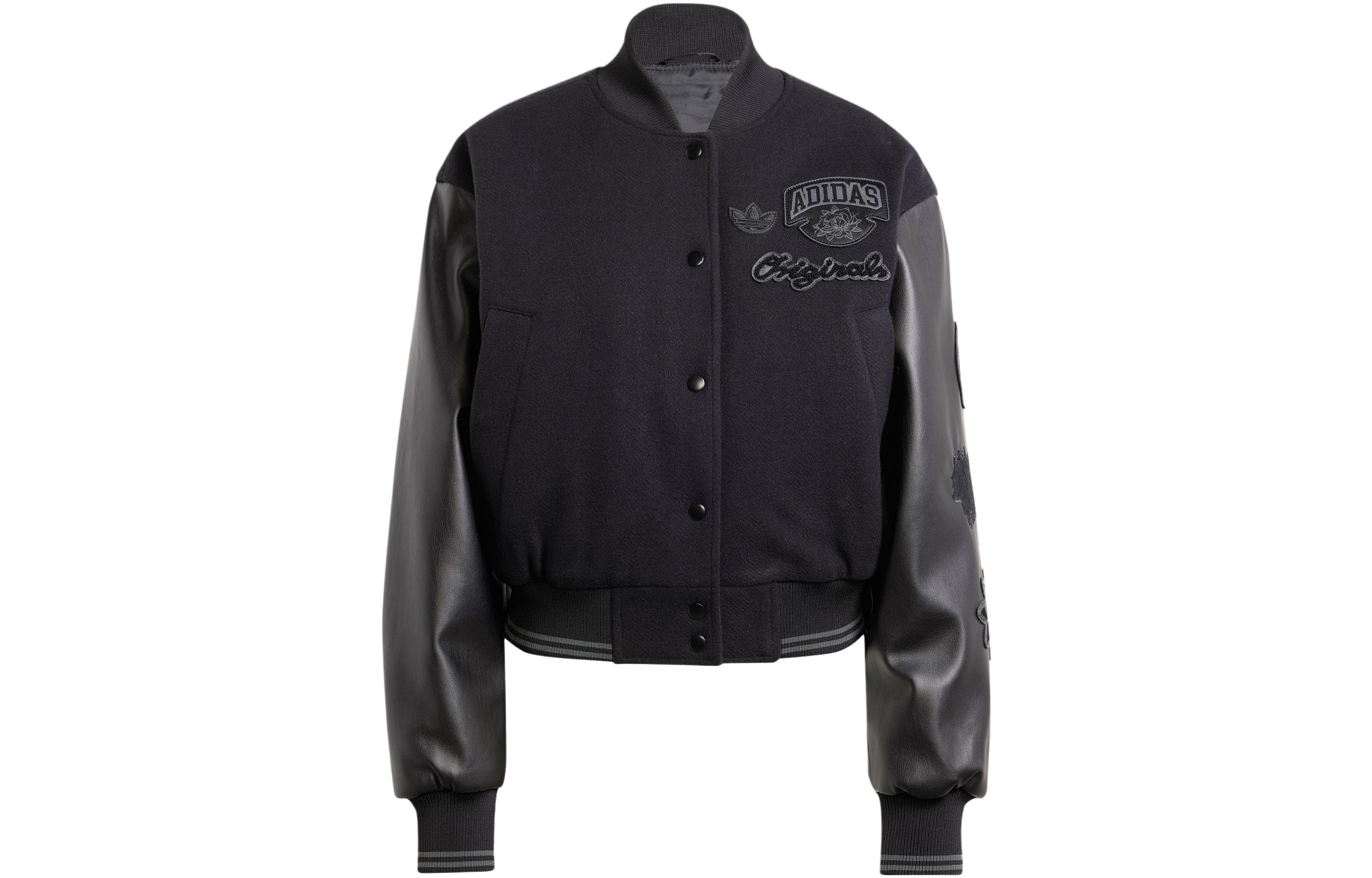 adidas originals Women s Oversized Collegiate Jacket Black IX6968 L