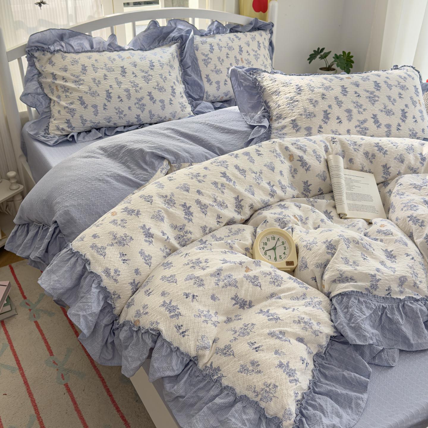 Korean princess style lace four-piece set