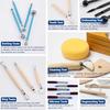 61-Piece Polymer Clay Tool Set for DIY Pottery, Carving & Embossing