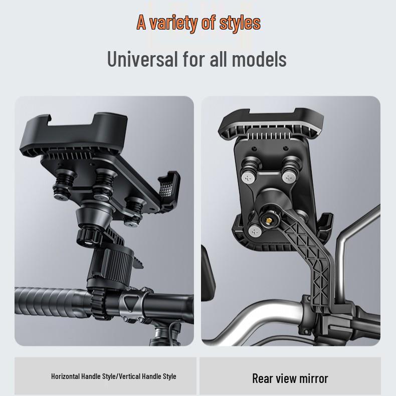 Electric Vehicle & Motorcycle Phone Holder with Battery for Navigation