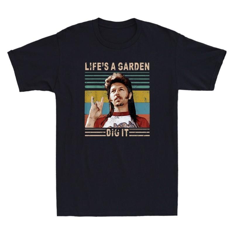 Life Is A Garden Dig It Funny Meme Gardening Gardener Gift Men s T-Shirt S разноцветный