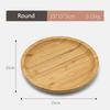 Japanese Style Bamboo Tea Tray Rectangular and Round Serving Trays Kitchen Platter Food Plate for Snacks Dessert and Breakfast
