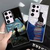 Black Cat Aesthetic Pattern Shockproof Phone Case for Samsung Galaxy S26 Edge S25 Ultra S24 FE S23 Plus S21 Cover Anti Fall Fund