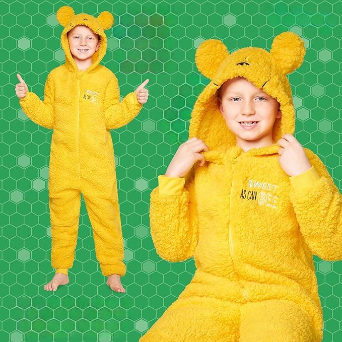 Kigurumi für Kinder 7/8 Jahre warmer Overall Motiv Winnie Puuh