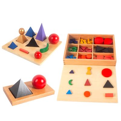 Montessori Language Learning Wooden Toys Early Education 3D/Plane Basic Grammar Symbol Learning Parish Language Teaching Aids