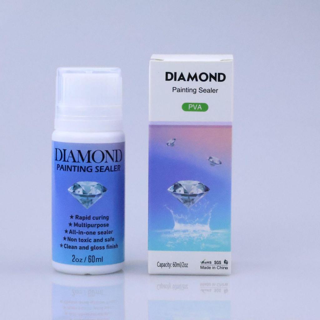 120ml Diamond Painting Glue - Protective Sealant, Anti-Shedding and Anti-Dropping Rhinestone Fixer, Surface Brightener for DIY Projects