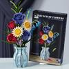 Neueste Zusammengebaute Bausteine Blumen Spielzeug, Rose, Orchideen, Ewige Blumen, Geschenke Für Mädchen, Valentinstagsgeschenke, Heimdekoration