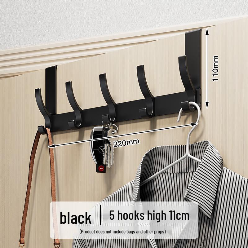Over-the-Door No-Drill Coat Rack & Clothes Hook