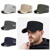 Adjustable Flat Top Cap Sun Protection Quick Drying Cap Retro Mesh Sun Hat  Sports Activities
